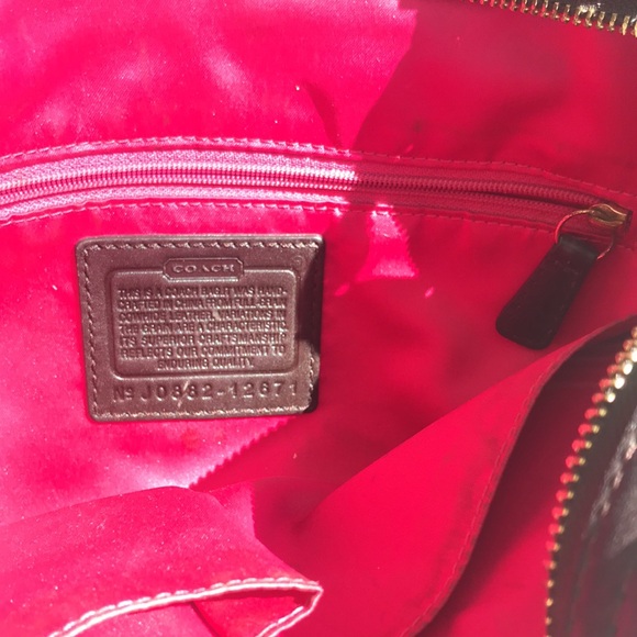 Coach Carly Brown Leather Satchel Hobo - Picture 6 of 10